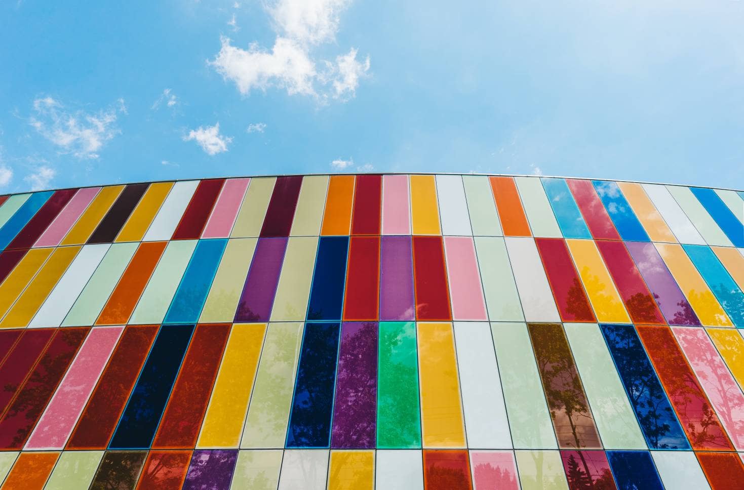 colourful facade cladding by fassco